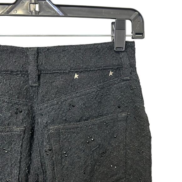 NWT Golden Goose Black Journey Kim Embellished Straight-Leg Jeans Womens 25 - Picture 7 of 15